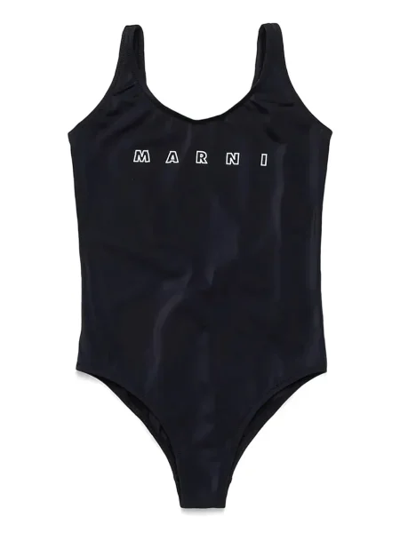 Marni Jednodílné dětské plavky SWIMSUIT černé