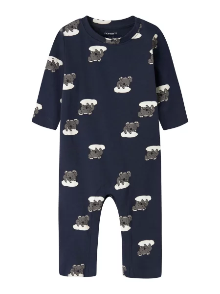 NAME IT Pijamale NBMRENANQ bleumarin / gri închis alb