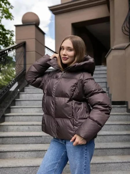 Пуховик UVENTUM коричневий