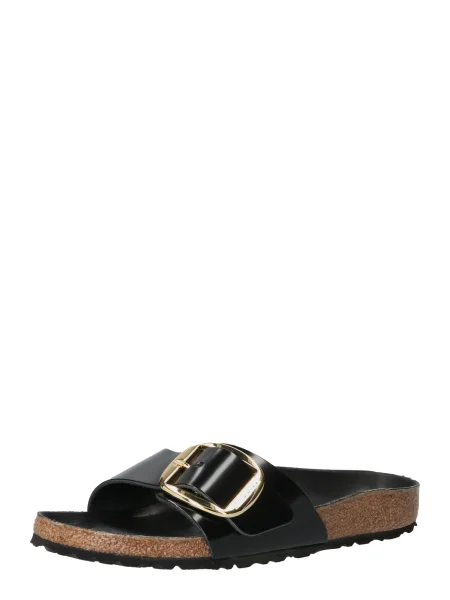 BIRKENSTOCK Saboți Madrid Big Buckle auriu negru