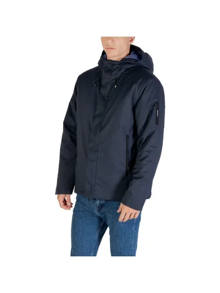 Kabát Emporio Armani Ea7 modrá