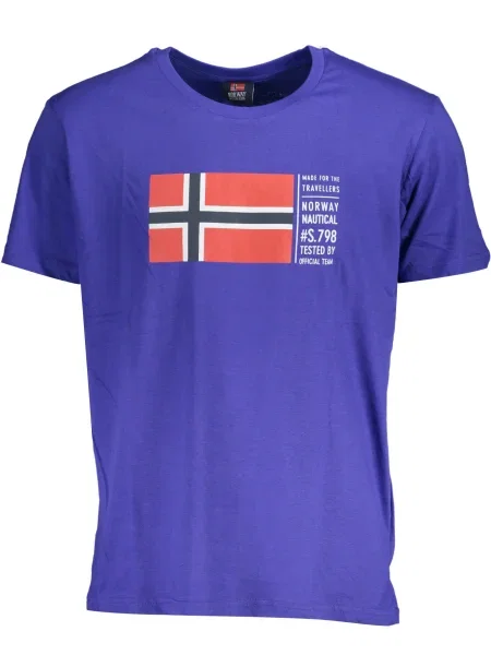 Tricou Norway 1963 scurt albastru