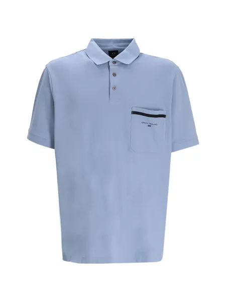 Tricou polo Armani Exchange albastru