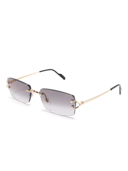 Saulės akiniai Cartier Eyewear auksinė