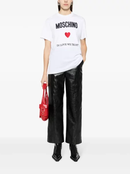 Marškinėliai Moschino balta