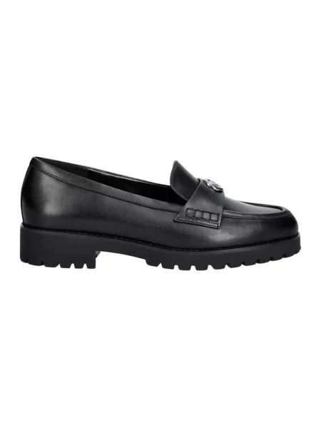 MICHAEL Michael Kors loafersy skórzane Jaelyn Lug Loafer czarne