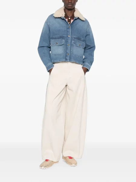 Lung geacă Moncler albastru