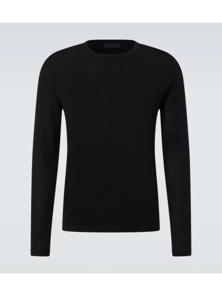 Svilen pulover Saman Amel črna