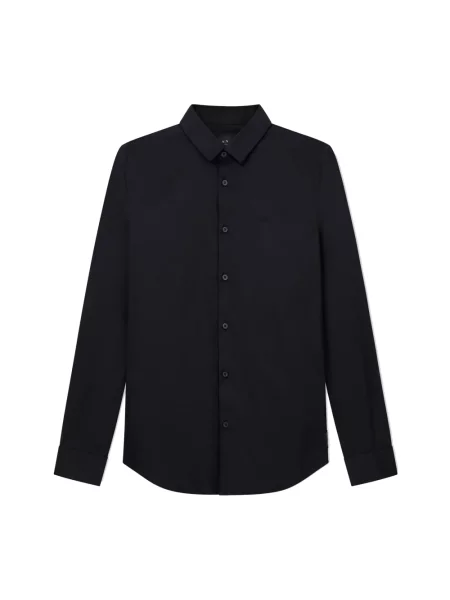 Koszula Armani Exchange popelinowa czarna