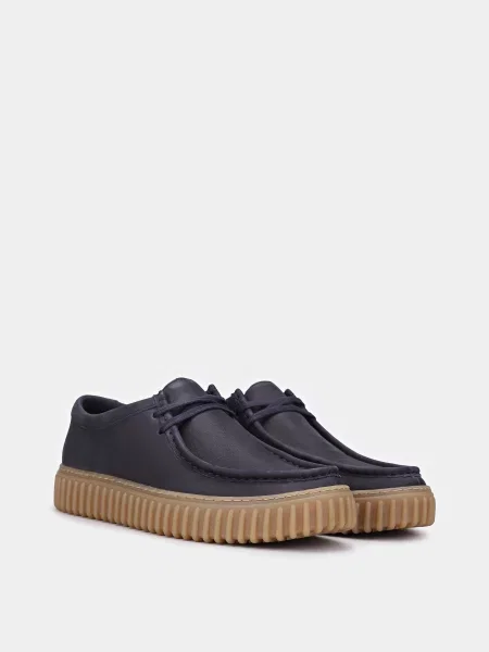 Кожаные ботинки Clarks синие