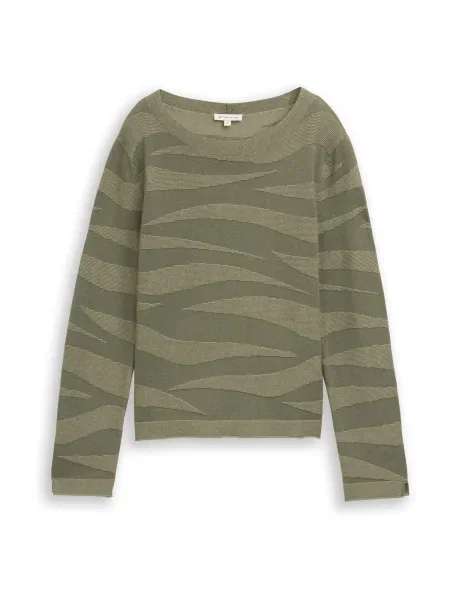 TOM TAILOR Pulover verde