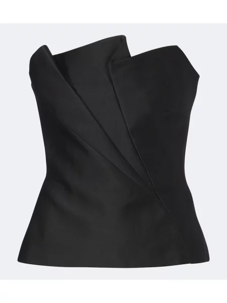 Tafta top Roland Mouret negru