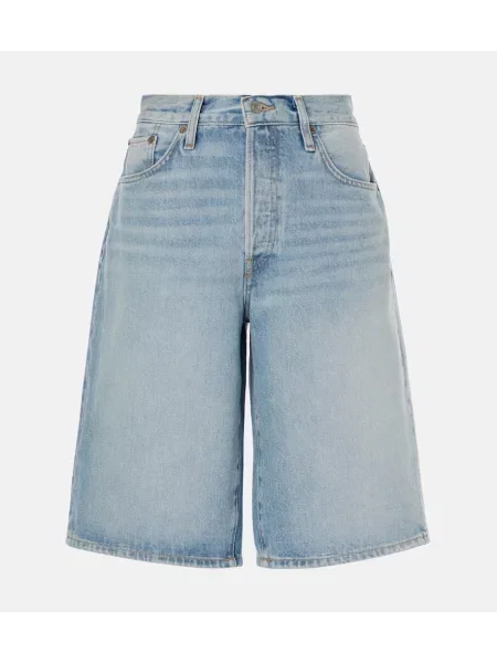 Bermudy Re/done niebieskie