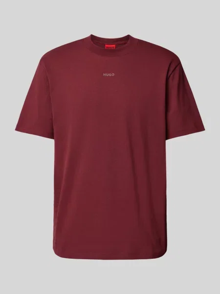 HUGO T-Shirt Dapolino Bordowy