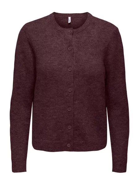 ONLY Geacă tricotată ONLOlivia burgundy roșu