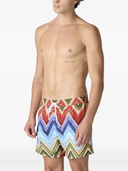 Slip de baie Missoni cu imagine albastru
