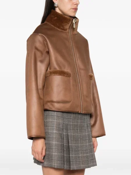 Reversibil geacă Pennyblack cu blană maro