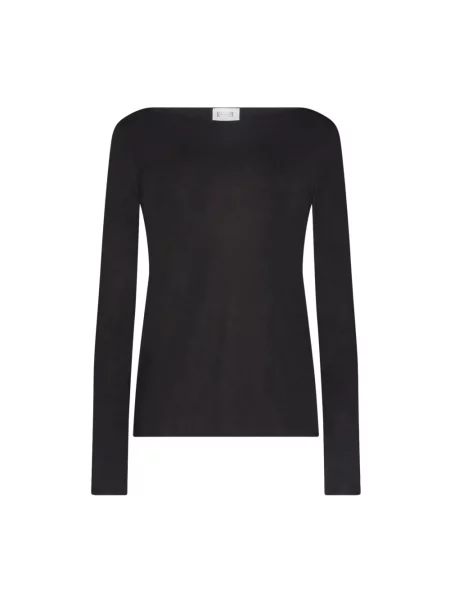 Długi top Wolford z długim rękawem czarny