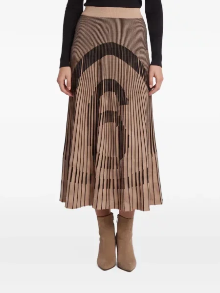 Fustă midi Mm6 Maison Margiela tricotate
