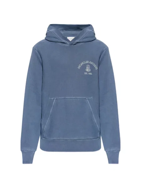 Hanorac cu glugă Moncler albastru