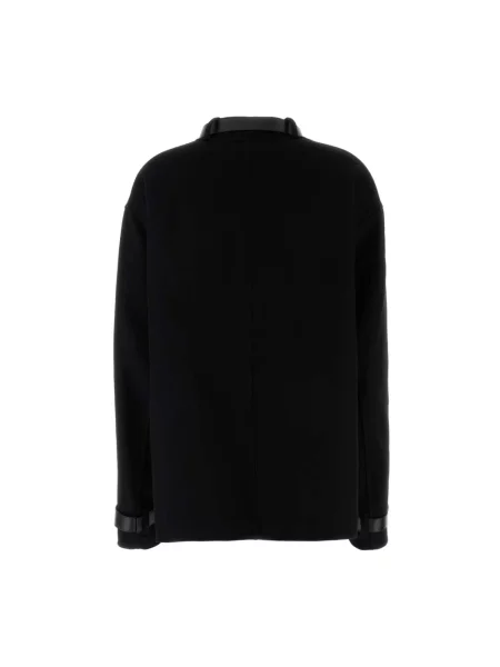 Kurtka Jil Sander z kaszmiru elegancka czarna