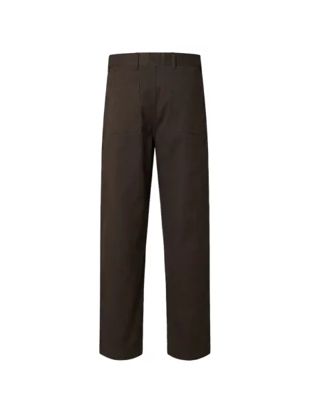 Pantaloni Selected maro