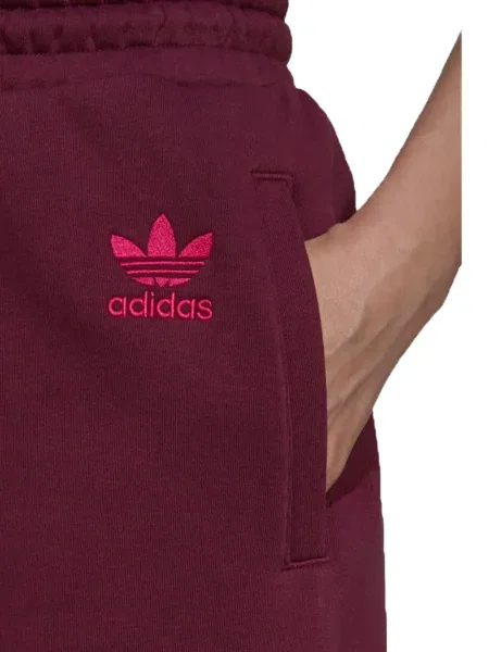 Leggings Adidas alergare cu model floral cu imagine roșu