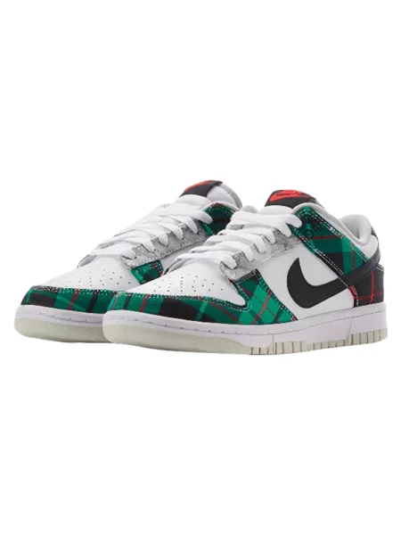 Retro kockované tenisky Nike Dunk červená