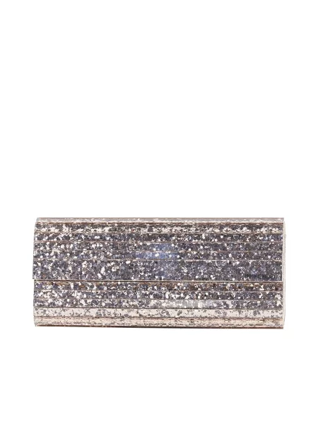 Kopertówka Jimmy Choo skórzana różowa