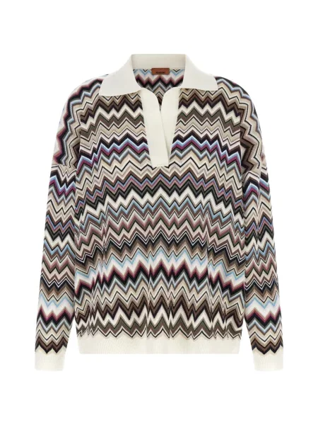 Tricou polo Missoni de lână