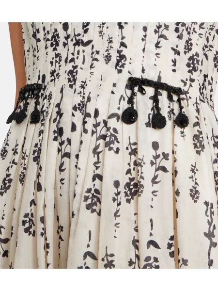 Gėlėta midi suknelė 's Max Mara smėlinė