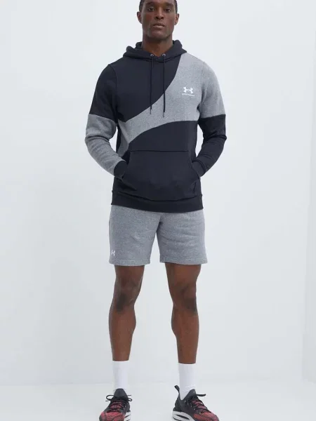 Fleecové šortky Under Armour sivá