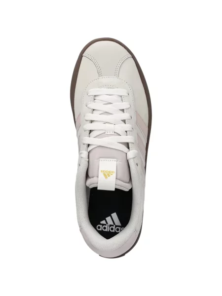 Komplet dresowy Adidas koronkowy sznurowany w paski różowy