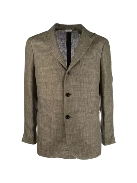 Marynarka w kratę Boglioli w kratę zielona