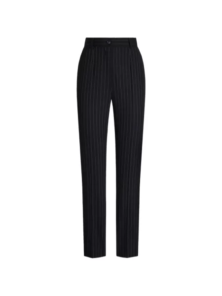 Pantaloni Dolce & Gabbana de lână negru