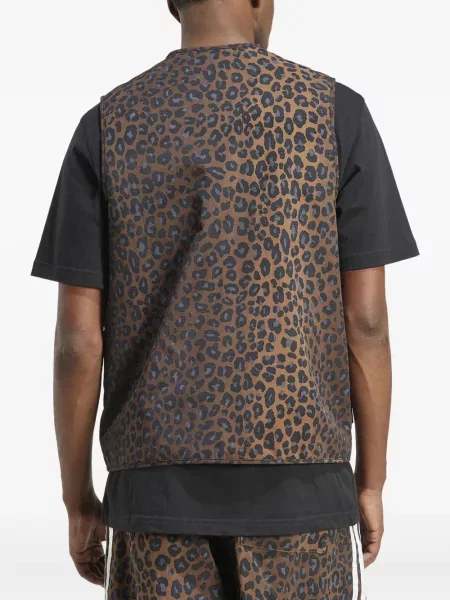 Pantaloni scurți Adidas cu șireturi din dantelă cu dungi maro