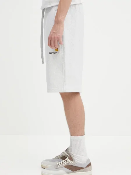 Σορτς Carhartt WIP American Script Sweat Short γκρι