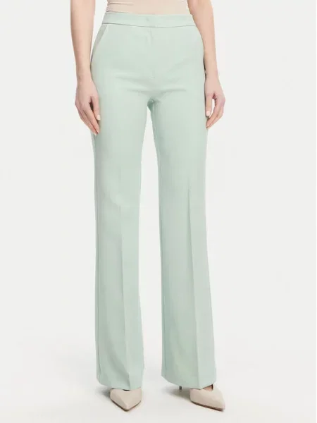 Maryley Medžiaginės kelnės žalia