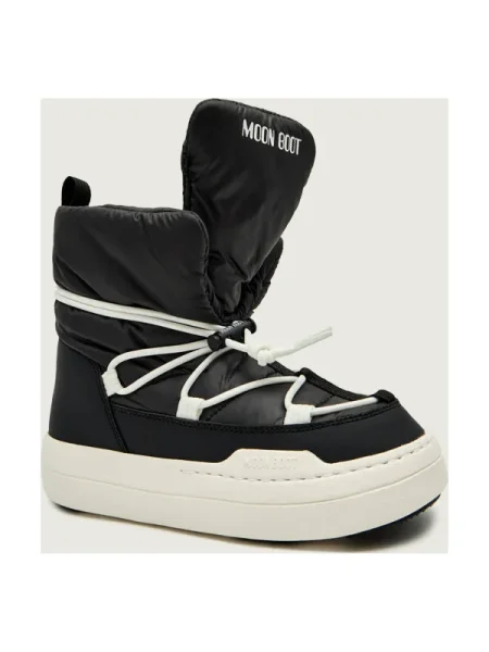Moon Boot Hótaposó Jr Park lace Mid D fekete