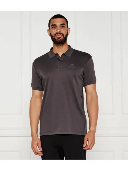 BOSS GREEN Polo Future | pima gri