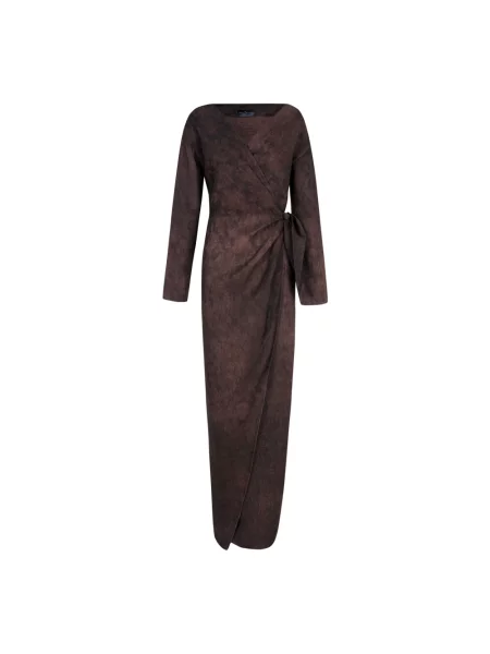 Lniana sukienka Cortana w kratkę czerwona