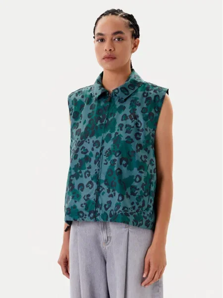 Adidas Елек Animal Print зелен