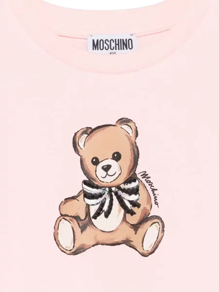 Koszulka dziecięca Moschino różowa