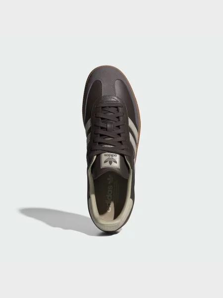 Кожаные кеды Adidas коричневые