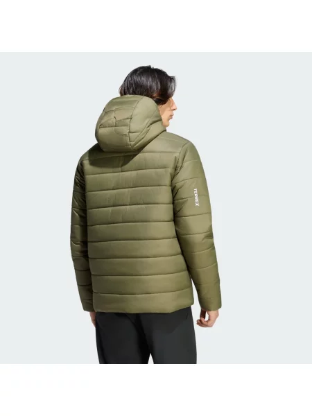 Zateplená bunda skapucí Terrex Multi Essentials CLIMAWARM olivový