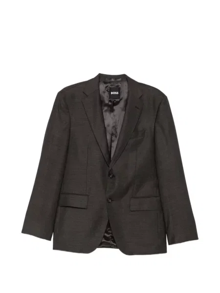 Costum Boss cu rever maro