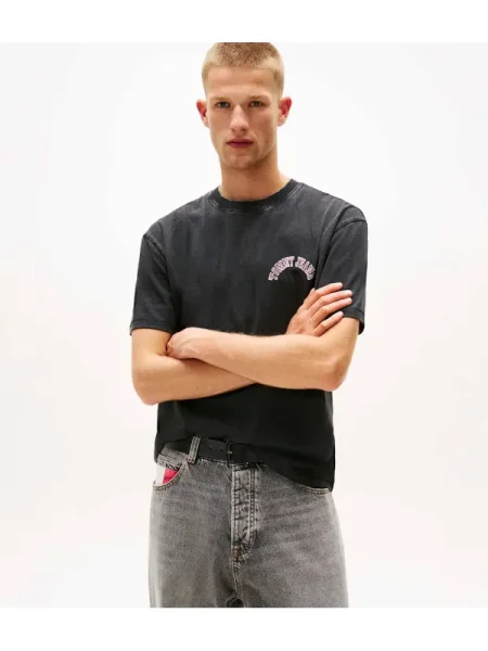 Tommy Jeans Tricou | Relaxed fit negru