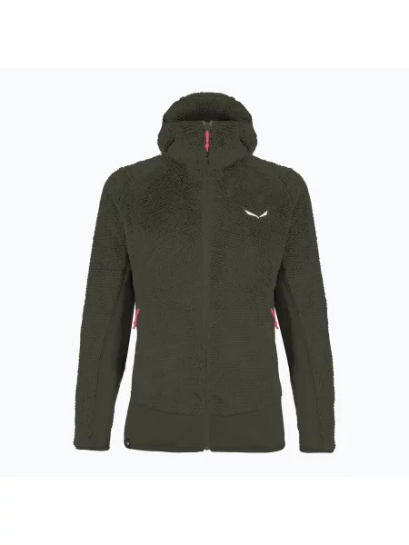 Trekingová mikina Salewa Tognazza PL dark olive melange zelená