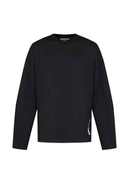 Lung tricou Jil Sander cu imagine negru