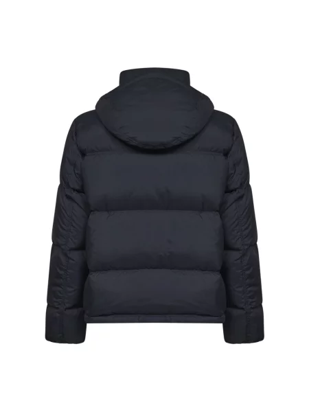 Lniana kurtka Stone Island z kamieniami czarna